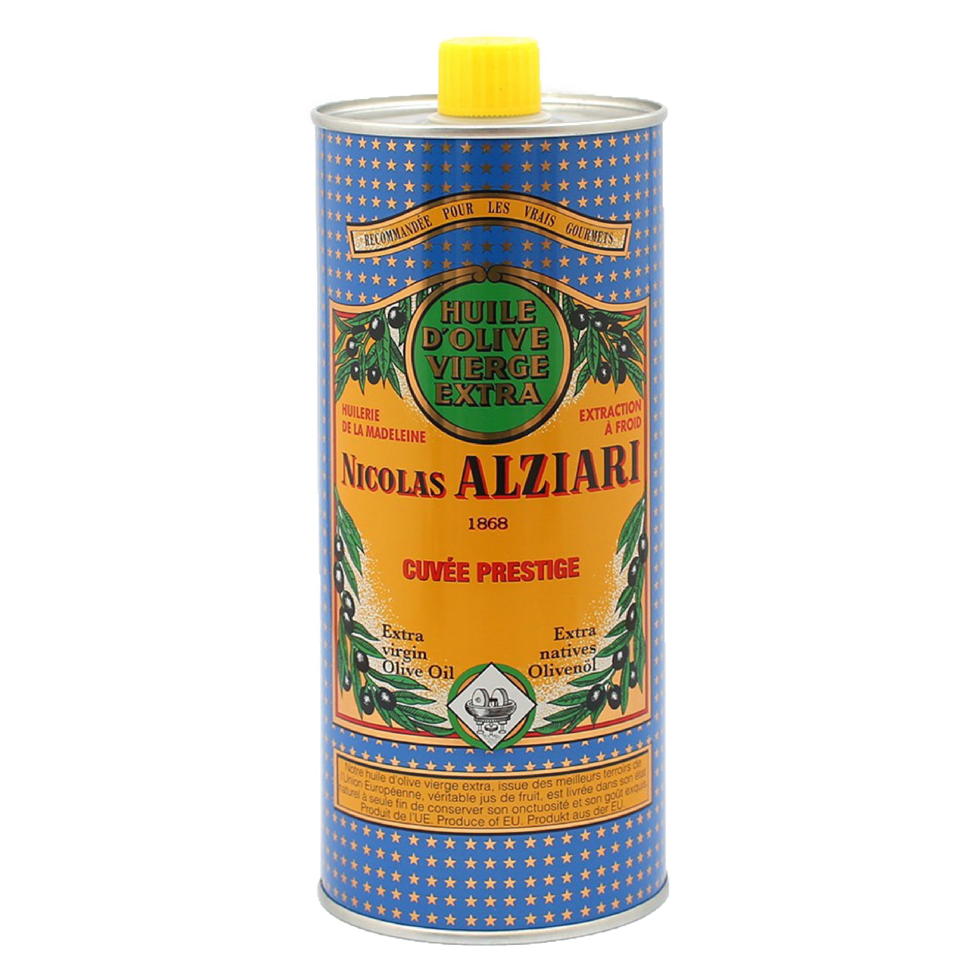ALZIARI Tin Olive Oil Fruity & Soft "Cuvee Prestige" - 1L