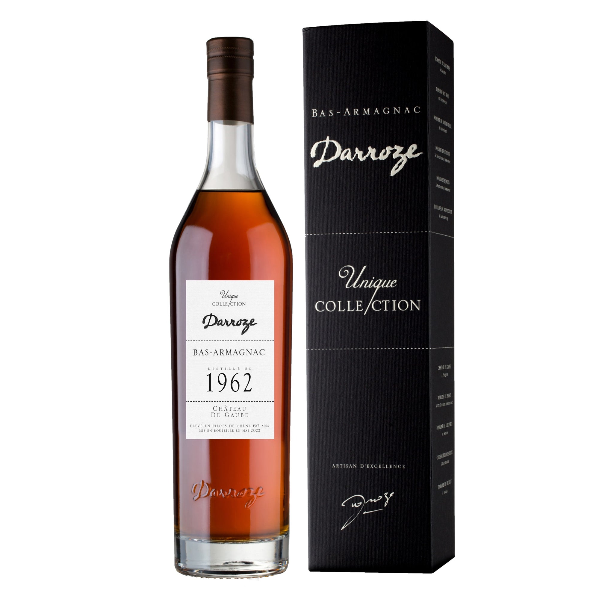 DARROZE Bas-Armagnac "Chateau de Gaube" 1962 - 70cl