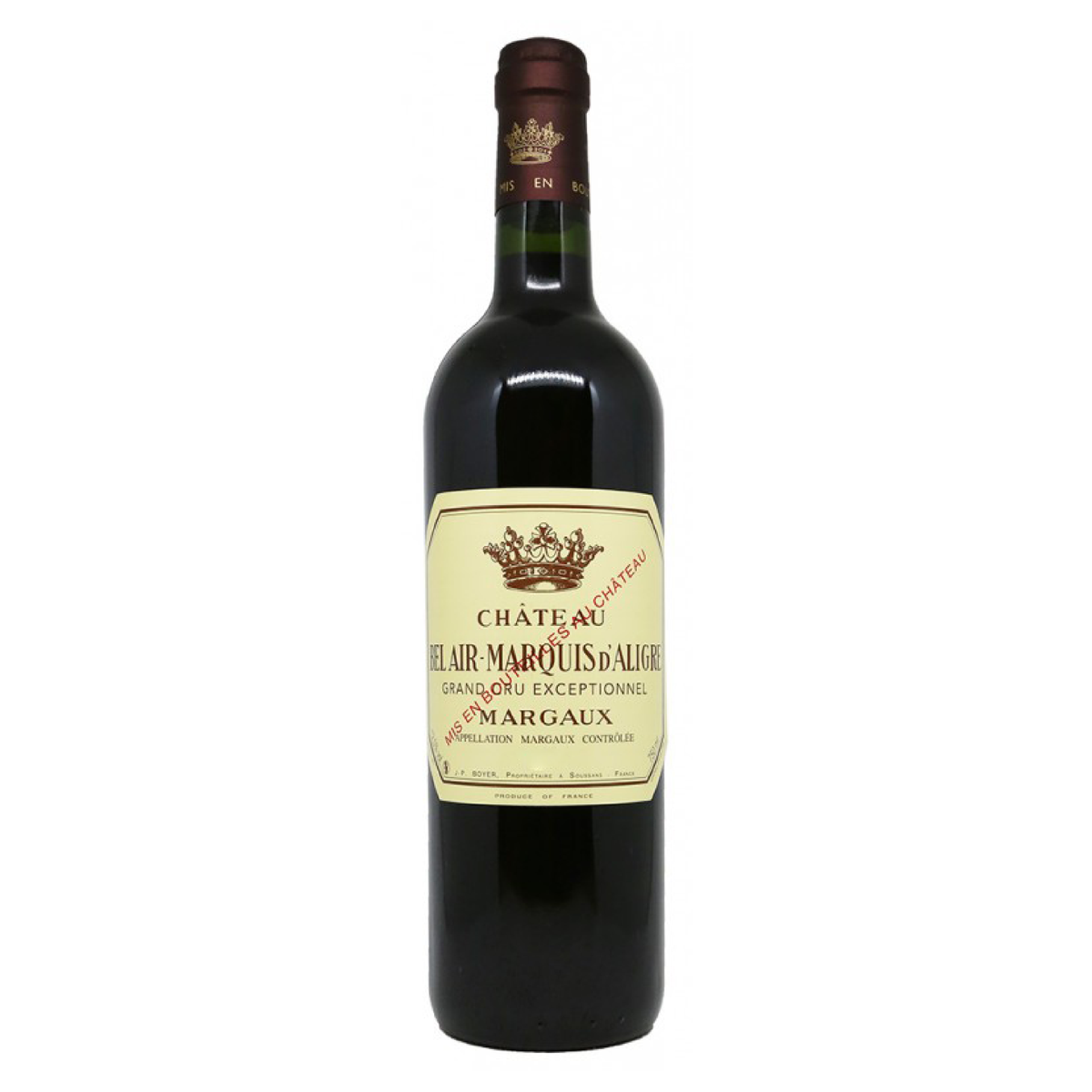 Chateau BEL AIR - MARQUIS D'ALIGRE Margaux 2015