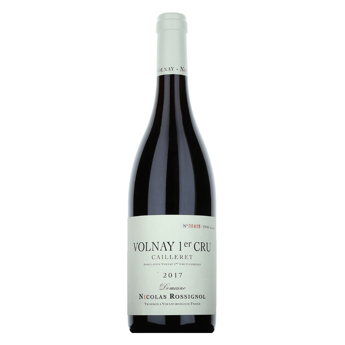 Domaine NICOLAS ROSSIGNOL Volnay 1er Cru "Cailleret" 2017