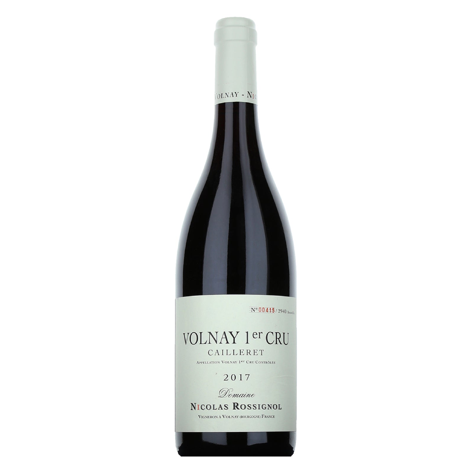 Domaine NICOLAS ROSSIGNOL Volnay 1er Cru "Cailleret" 2017