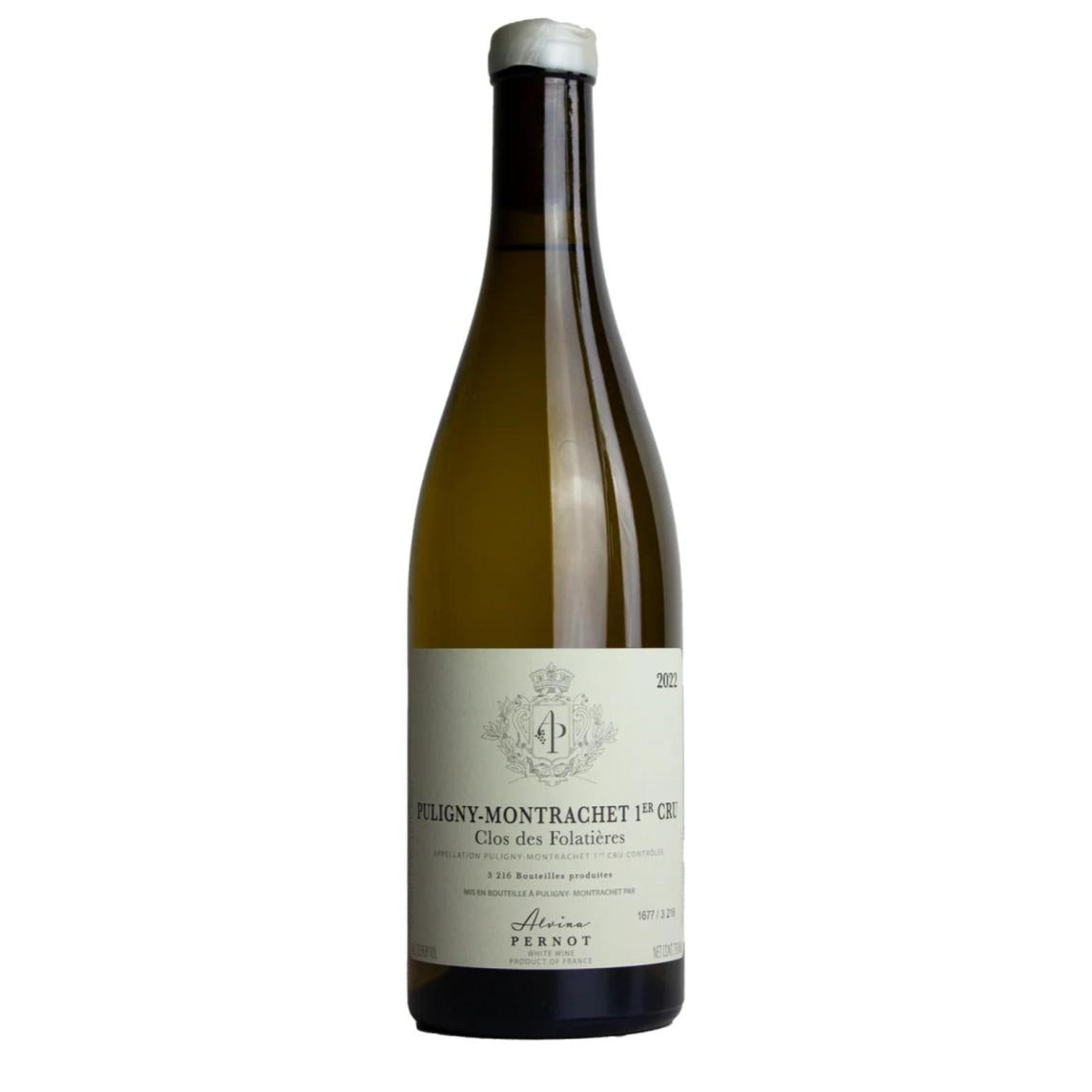 Domaine ALVINA PERNOT Puligny-Montrachet 1er Cru "Les Folatieres" 2022