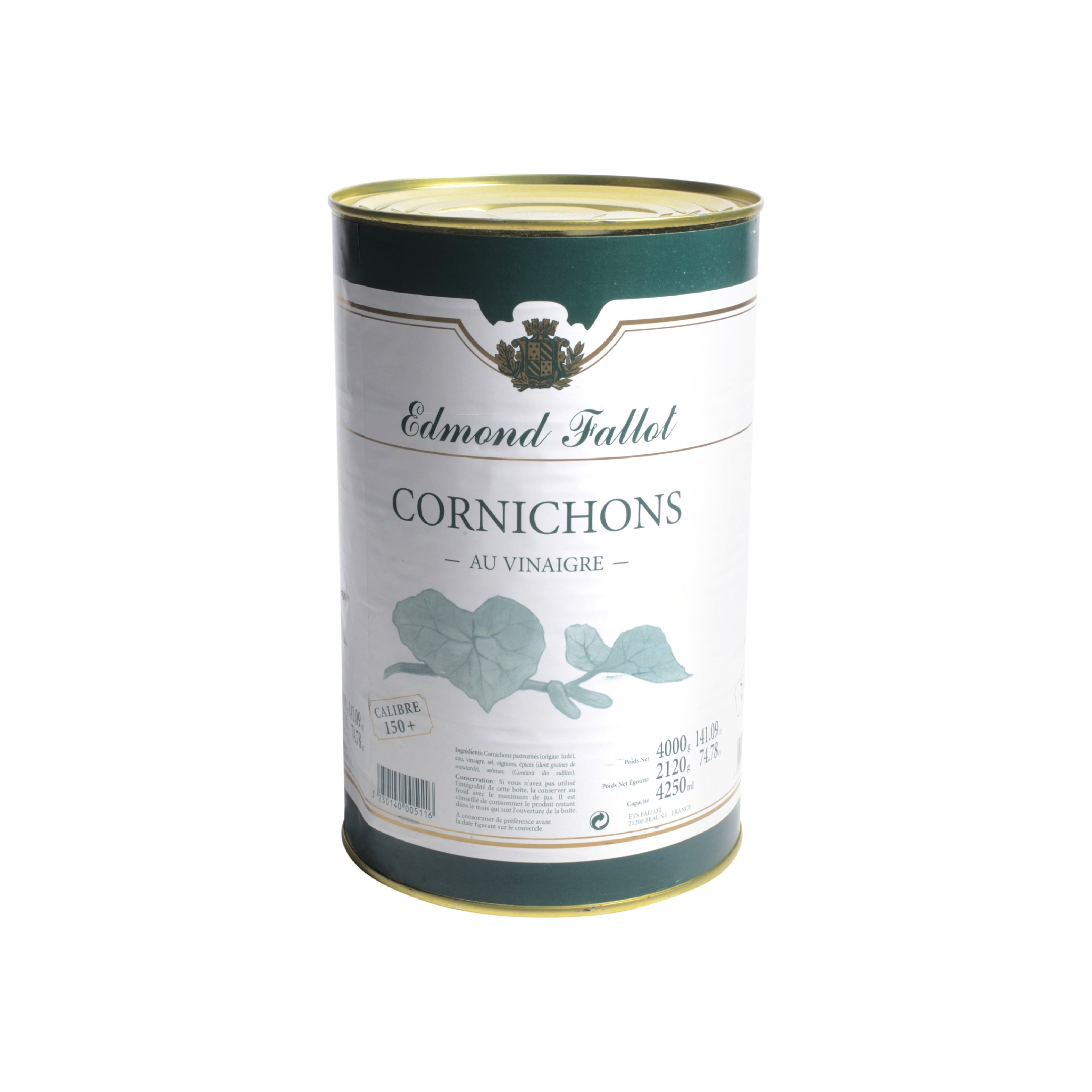 EDMOND FALLOT Cornichons "Facon Bourguignonne" Boite 5 kg WineFamily