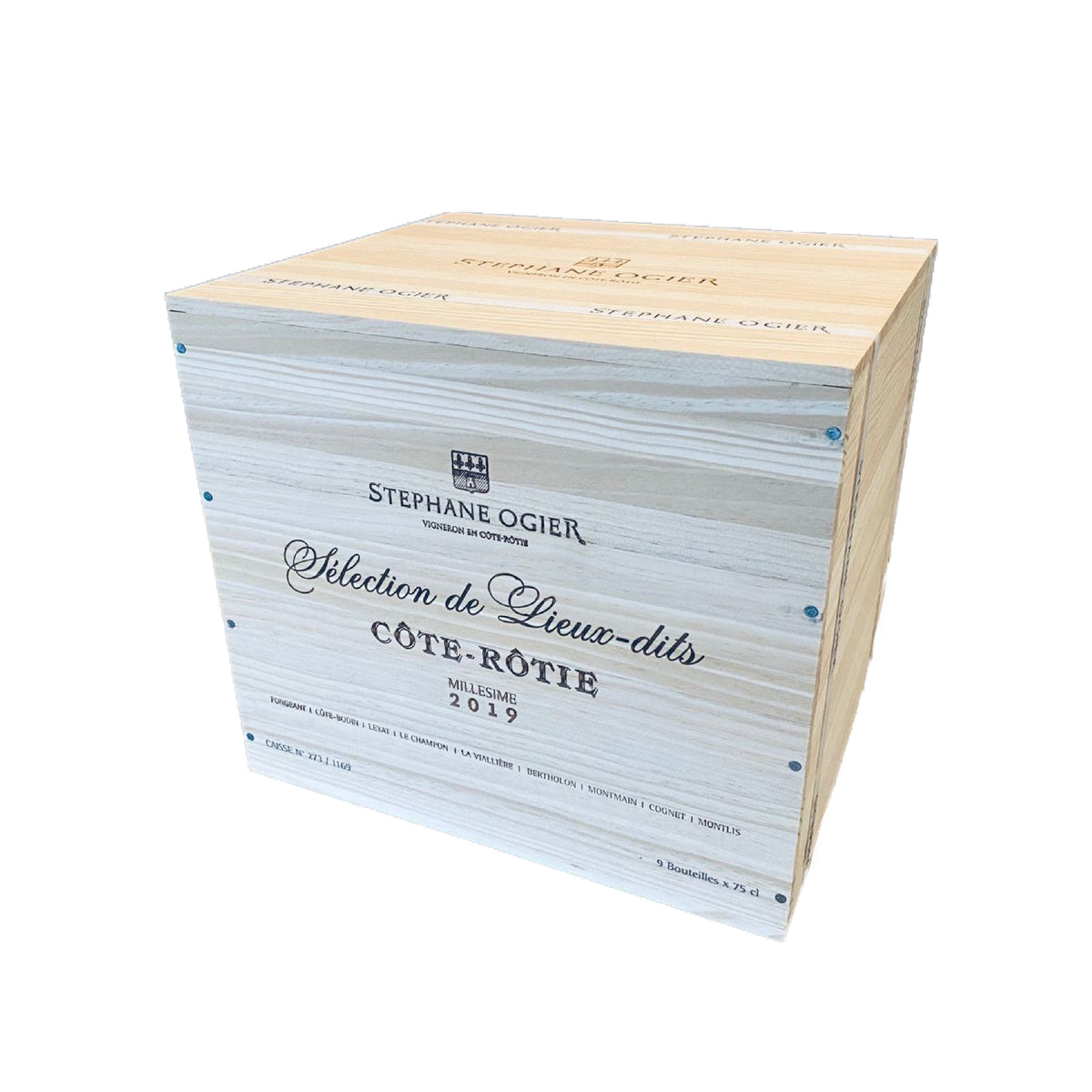 STEPHANE OGIER Coffret Cote-Rotie "Selection de Lieux-Dits" 2019 -  9 Bottles